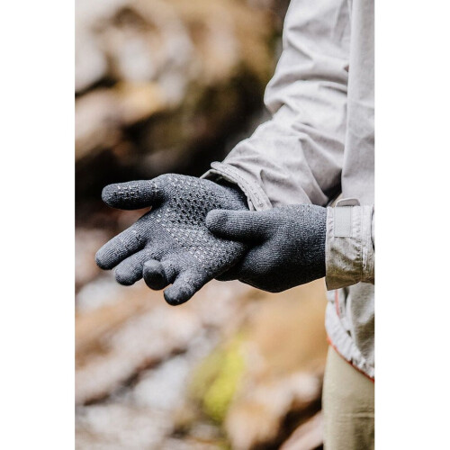 (Small) Showers Pass Waterproof Merino Wool Gloves - Grey 1