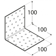 Galvanised Steel Angle Bracket 2mm Heavy Duty L Corner Brace 90 Degree Timber Joint