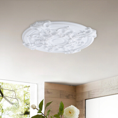 Living And Home (Dia 670mm*H42mm) Large Round Ceiling Rosette Medallion Ornament