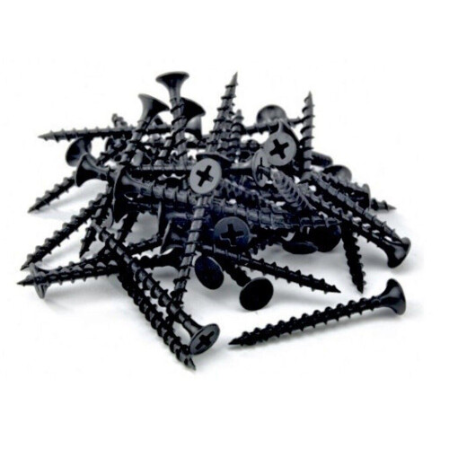 Black Plasterboard Drywall Screws Bugle Head Coarse Thread Black Phosphate Wood Screws 2
