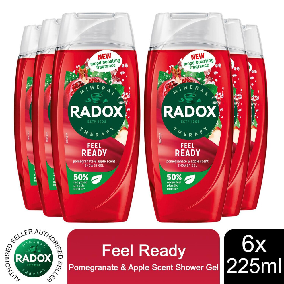 (Buy 6 - Feel Ready) Radox Mineral Therapy Shower Gel - 225ml