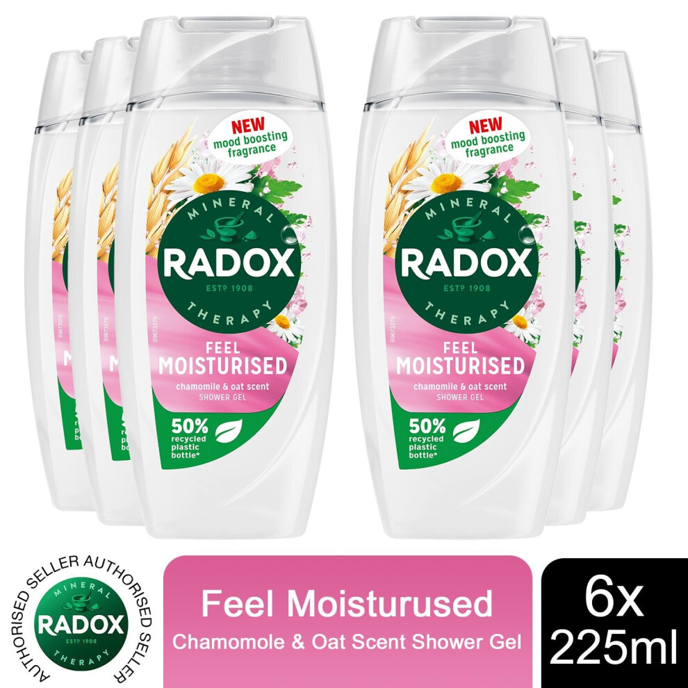 (Buy 6 - Feel Moisturised) Radox Mineral Therapy Shower Gel - 225ml-image-OPC-PBGX6WC-NEW