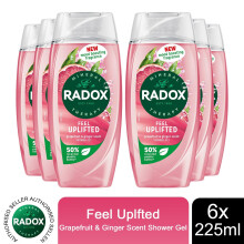 (Buy 6 - Feel Uplifted) Radox Mineral Therapy Shower Gel - 225ml
