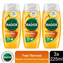 (Buy 3 - Feel Revived) Radox Mineral Therapy Shower Gel - 225ml
