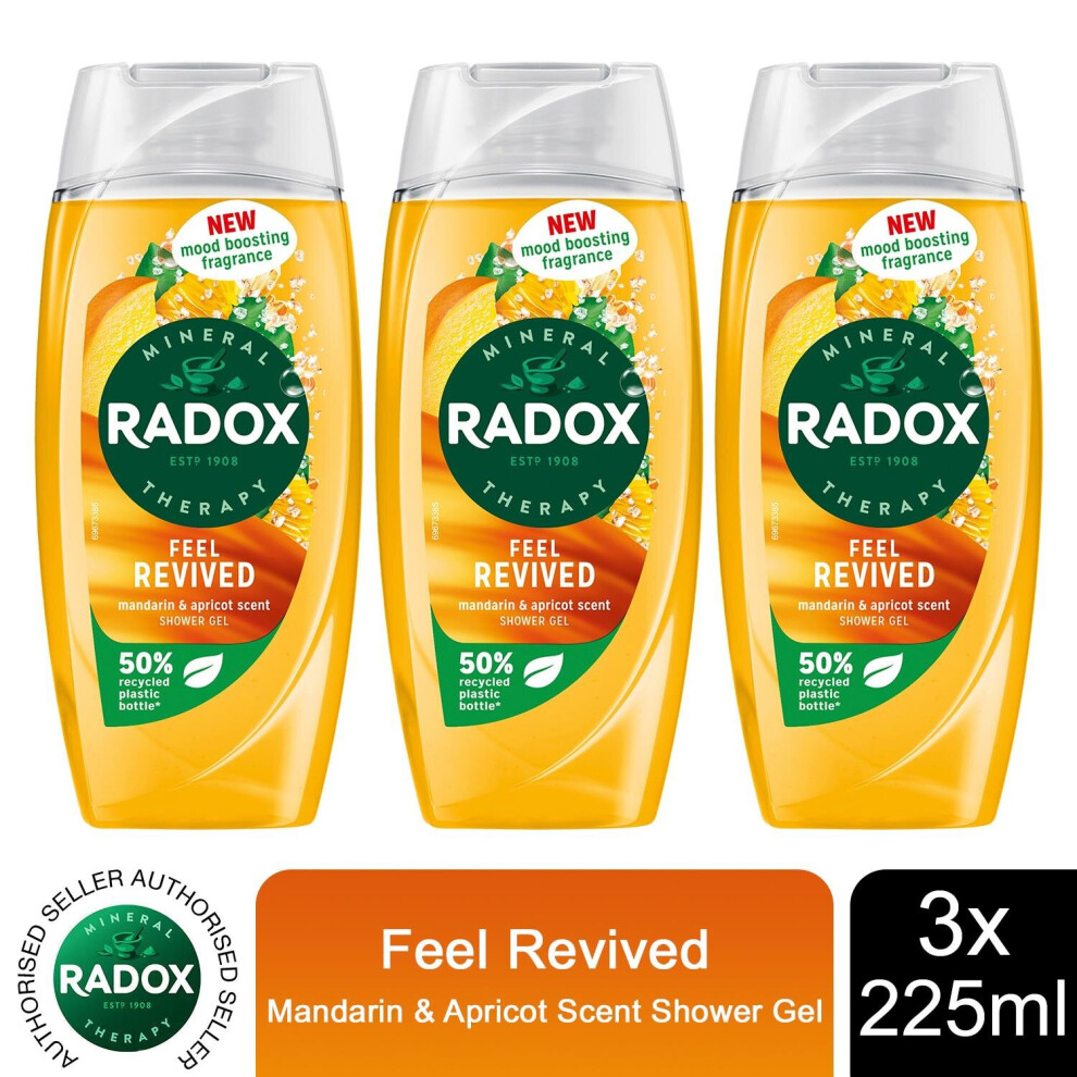 Radox (Buy 3 - Feel Revived) Mineral Therapy Shower Gel - 225Ml