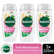 (Buy 3 - Feel Moisturised) Radox Mineral Therapy Shower Gel - 225ml