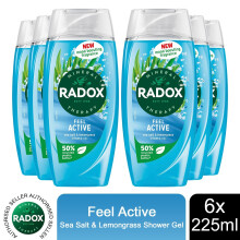 (Buy 6 - Feel Active) Radox Mineral Therapy Shower Gel - 225ml