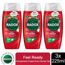 (Buy 3 - Feel Ready) Radox Mineral Therapy Shower Gel - 225ml