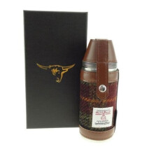 Authentic Harris tweed 8oz Hunting Flask Rust Check