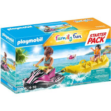 Pack de inicio Playmobil: Moto acu  tica con banana boat