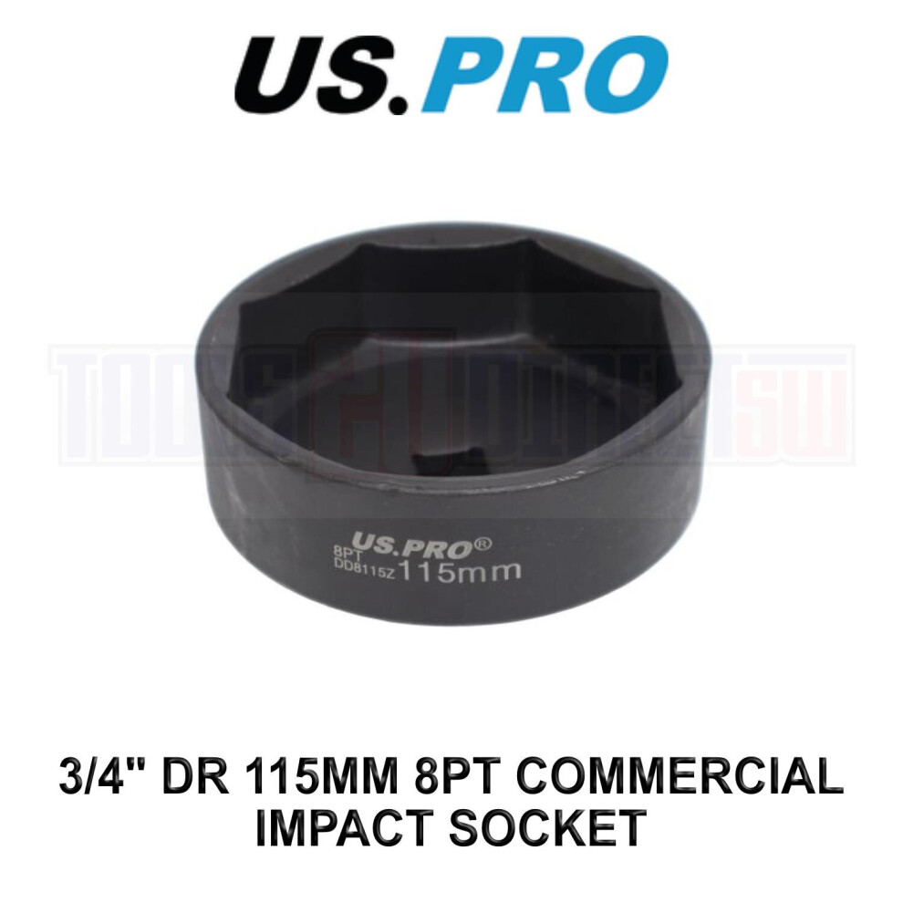 US PRO Tools 3/4" Dr 115mm 8pt Commercial Impact Socket 3964