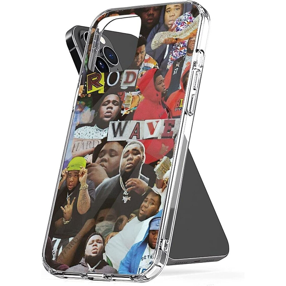 Photos - Case Phone  Rod 7 Wave Clear Silicone Cover for All iPhone Samsung 14 13 12 11 Plus Pro Max Galaxy S23 S22 Ultra Note 20 10