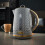 Tower Tower Empire Grey Jug Kettle 4 Slice Toaster Bread Bin & Canisters Set 4