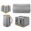 Tower Tower Empire Grey Jug Kettle 4 Slice Toaster Bread Bin & Canisters Set 1
