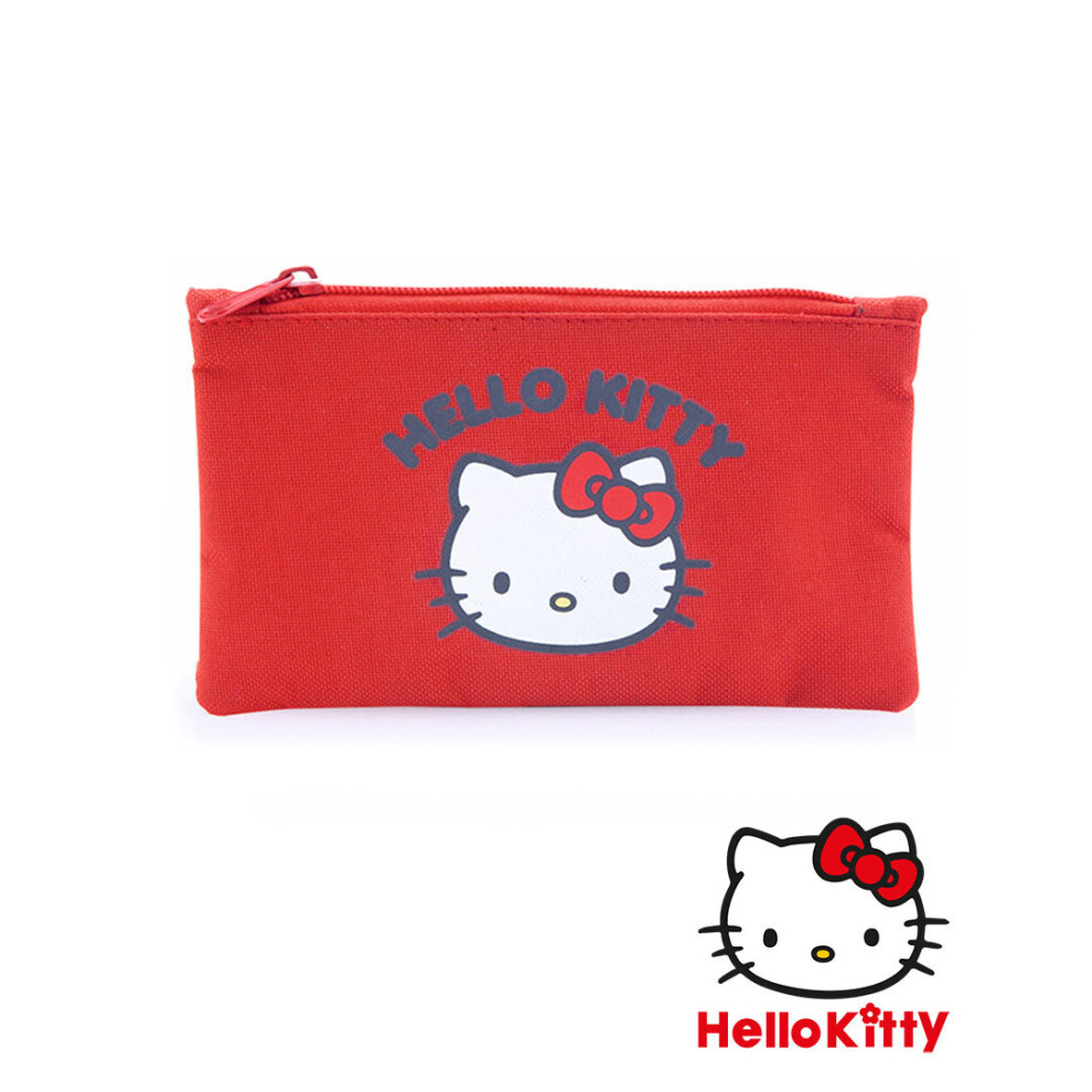 Red Hello Kitty Pencil Case Make Up Bag