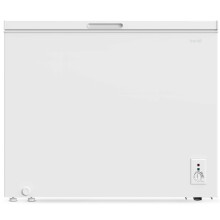 Baridi Freestanding Chest Freezer, 199L, Garage and Outbuilding Safe, Adj. Thermostat, White - DH111