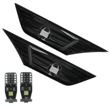 Smoke Tinted Lens Side Marker Lamp Light W/ Led for 2016-19 JDM