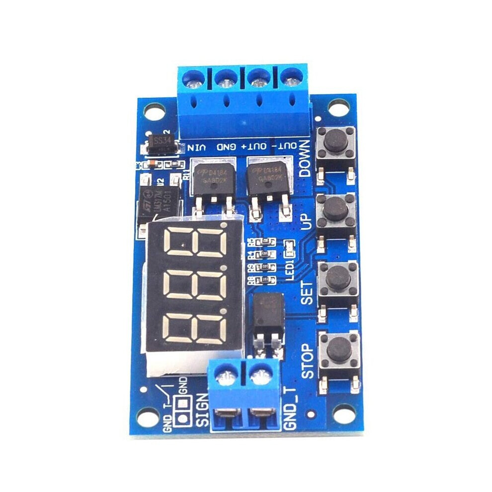 Photos - Printer Part DC 12V 24V LED Light Digital Time Delay Timing Delay Relay Switch Circuit Dual Mos Tube Control Board Module