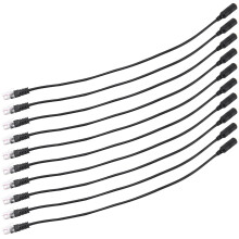 20Pc 3.5mm Stereo Audio Headset to Female to Male RJ9 Plug Adapter Converter Cable Cord