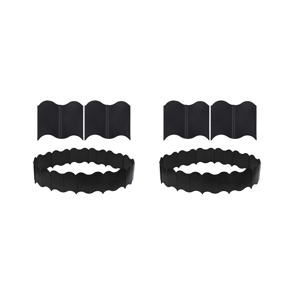 Garden Lawn Edging - 40 Pack Landscape Border Flexible Edging Plastic Fence Diy Decorative 4762016912499