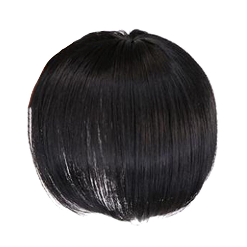 Tlily Unisex White Topper Wig With Bangs Increase The Amount Of The Top Of The Head To Cover The Hair Hairpiece A