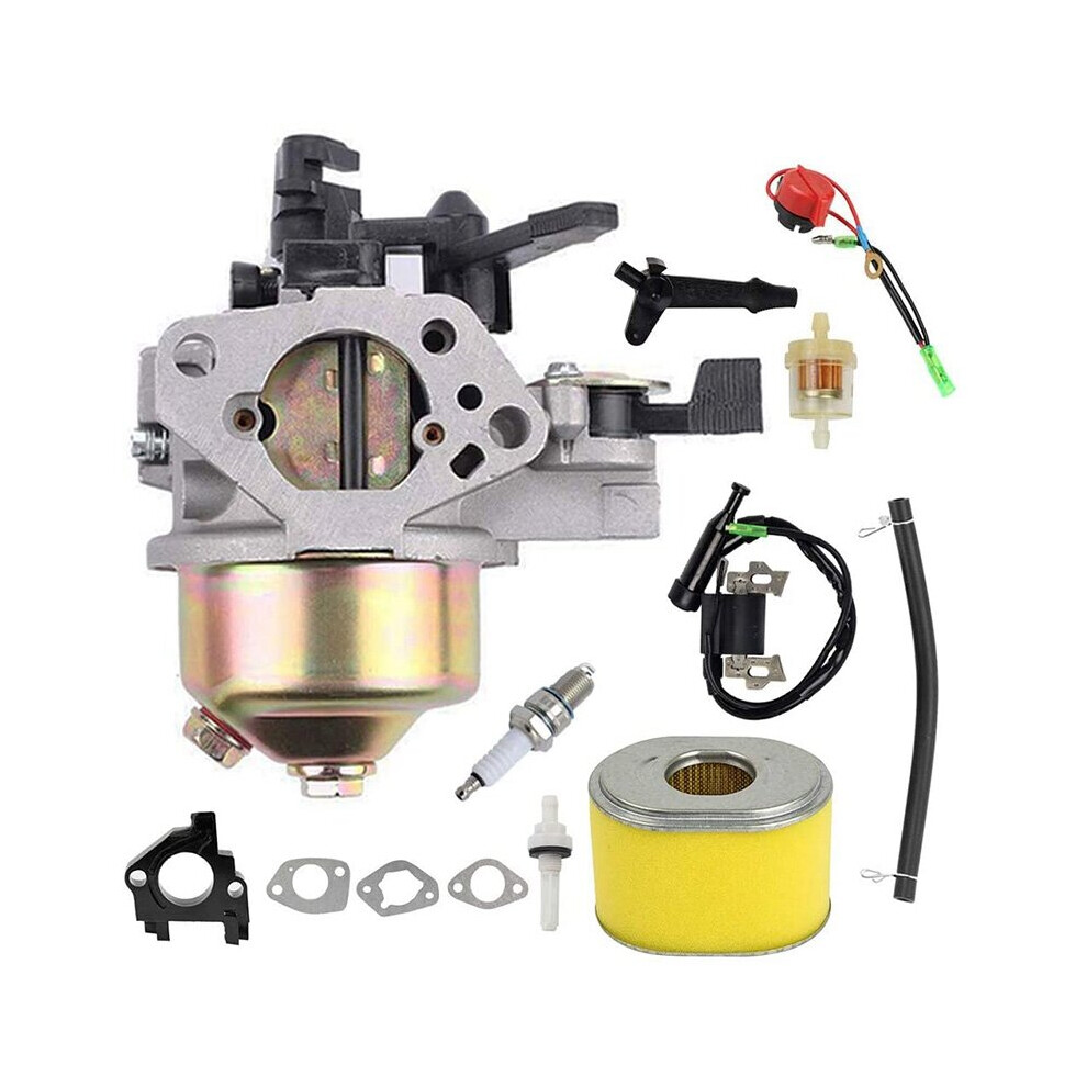 GX390 Carburetor Ignition Coil Air Filter Kit for Replacement GX340 GX360 GX390 11HP 13HP Engine Generator