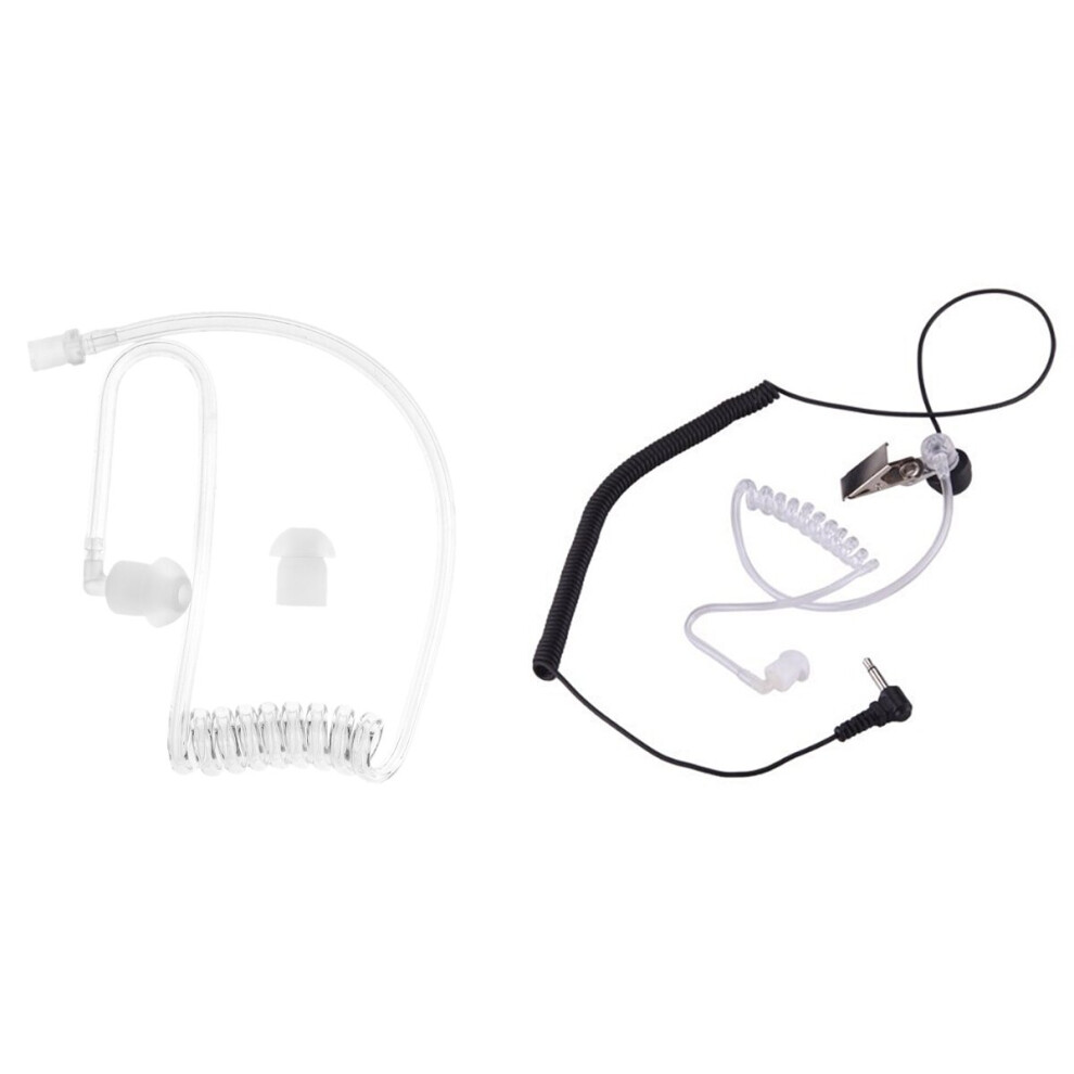 3.5Mm Listen Only Acoustic Tube Earpiece With Earphone Accessories Transparent Coil Acoustic Air Tube Earplug 4762016907389
