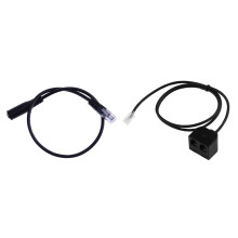 2Pc 3.5mm Stereo Audio Headset to Adapter & 1x RJ9 4P4C Male to Dual Female Ports Connector Telephone Adapter