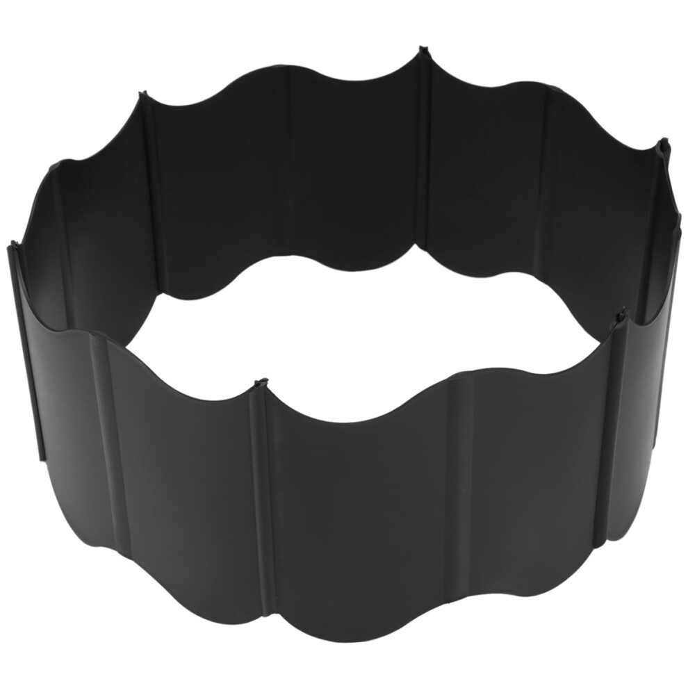 Garden Lawn Edging - 20 Pack Landscape Border Flexible Edging Plastic Fence Diy Decorative 4762527072224