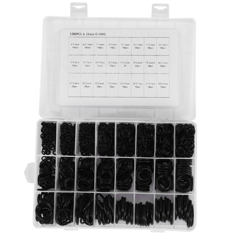 1200Pcs Nbr Seal Ring Kit Thickness 1.5Mm 2.4Mm 3.1Mm Nitrile Nbr O-Ring Gasket Sealing Ring 4762016982980