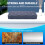 Flattening Stone- Dual Grit Coarse/Fine Sharpening Flattener- Diamond Grooves Whetstone Fixer 10