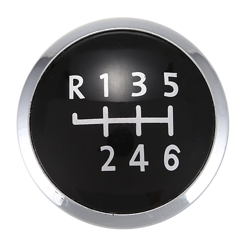 6 Speed Gear Shift Knob Emblem Cover Cap For Transporter T5/T6 Mk5 Mk6 Black/Silver 4762016994884
