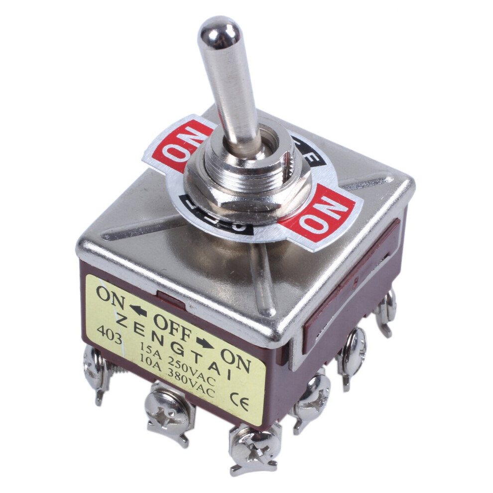 Photos - Other Electrical Equipment AC 380V 10A ON/OFF/ON 3 Positions 12 Pin Latching Toggle Switch 4PDT