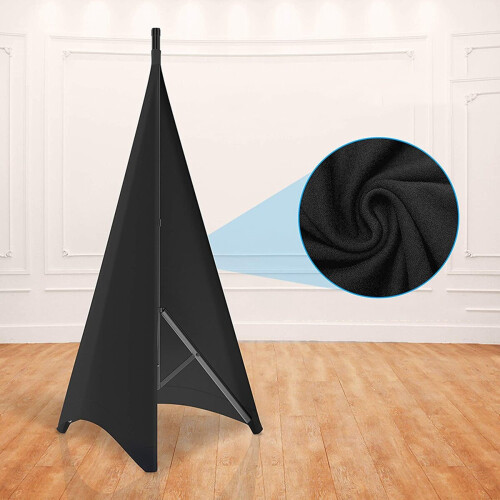 Universal Dj Light Speaker Stand Tripod Scrim Cover with Stretchable Polyester Material, 1 Pcs 2