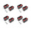 Elastomeric Hanger - Spring Vibration Isolator - Anti Vibration Ceiling Suspended Mounted (8 Pack) 1