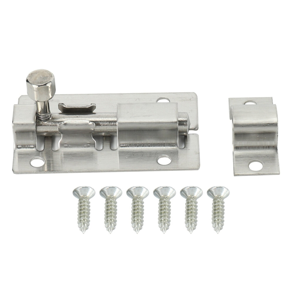 Door Lock Slide Bolt For Bathroom, Toilet, Shed, Bedroom, Furniture Catch Latch 4762016984960