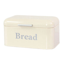Vintage Bread Box Cupboard Iron Box Desktop Finishing Dust-Proof Storage Box Storage Bin Keeper Food Kitchen Shelf Decor White