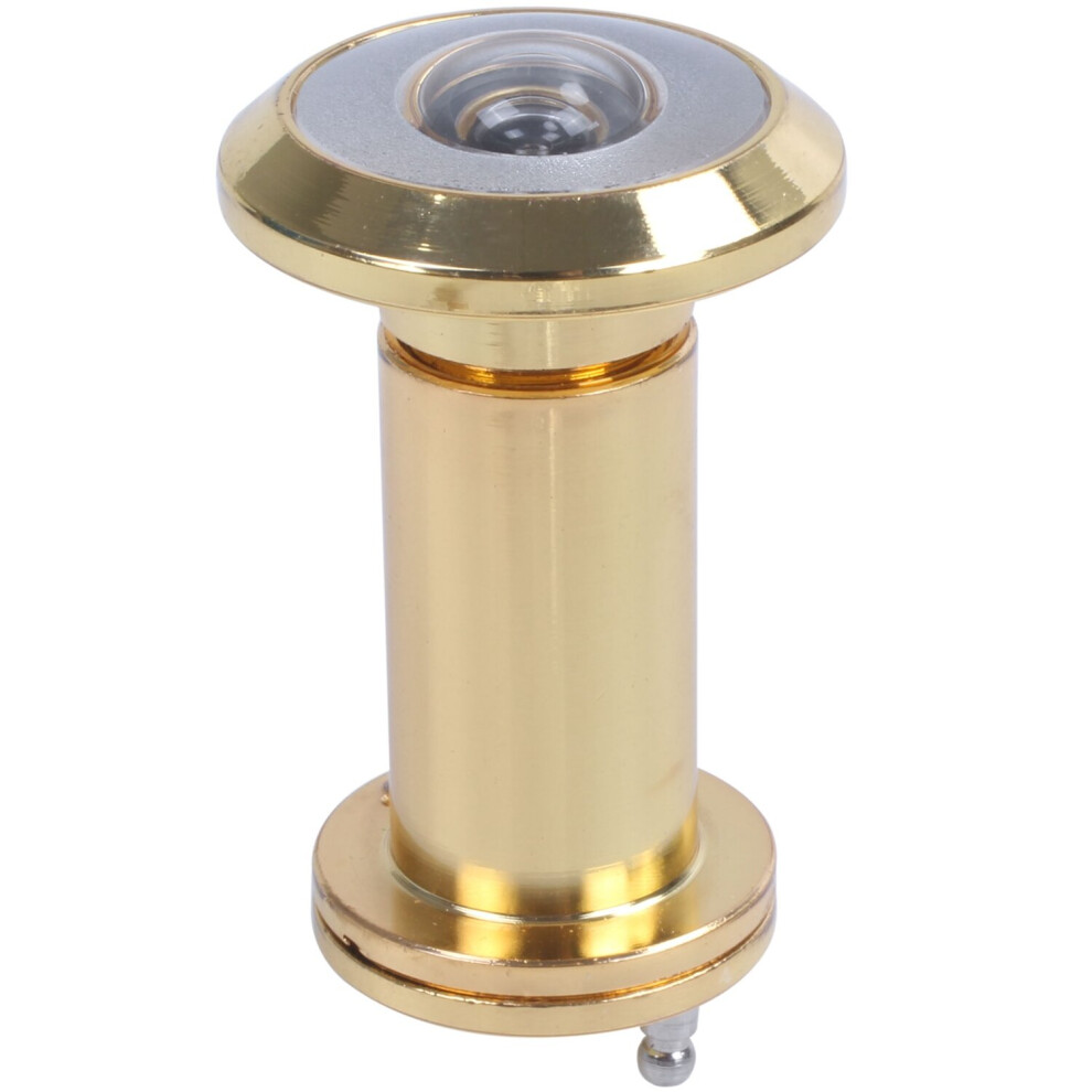 200 Degree Retractable 36-58Mm Security Door Viewer Peephole Peep Hole Spyhole + Cover, Gold 4762016985110