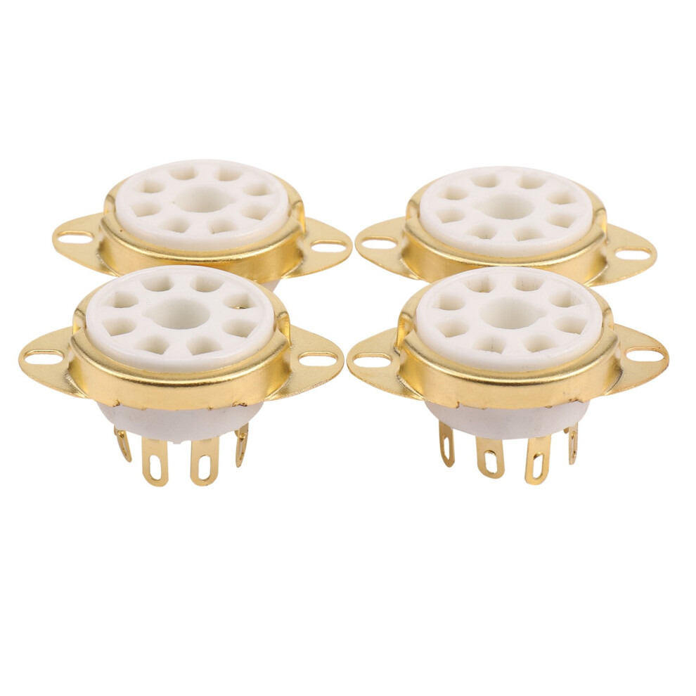 4Pc 8 Pin Ceramic Socket Tube Top Vacuum Octal Value For Kt88 El34 6V6 6650 274B 4762016985158