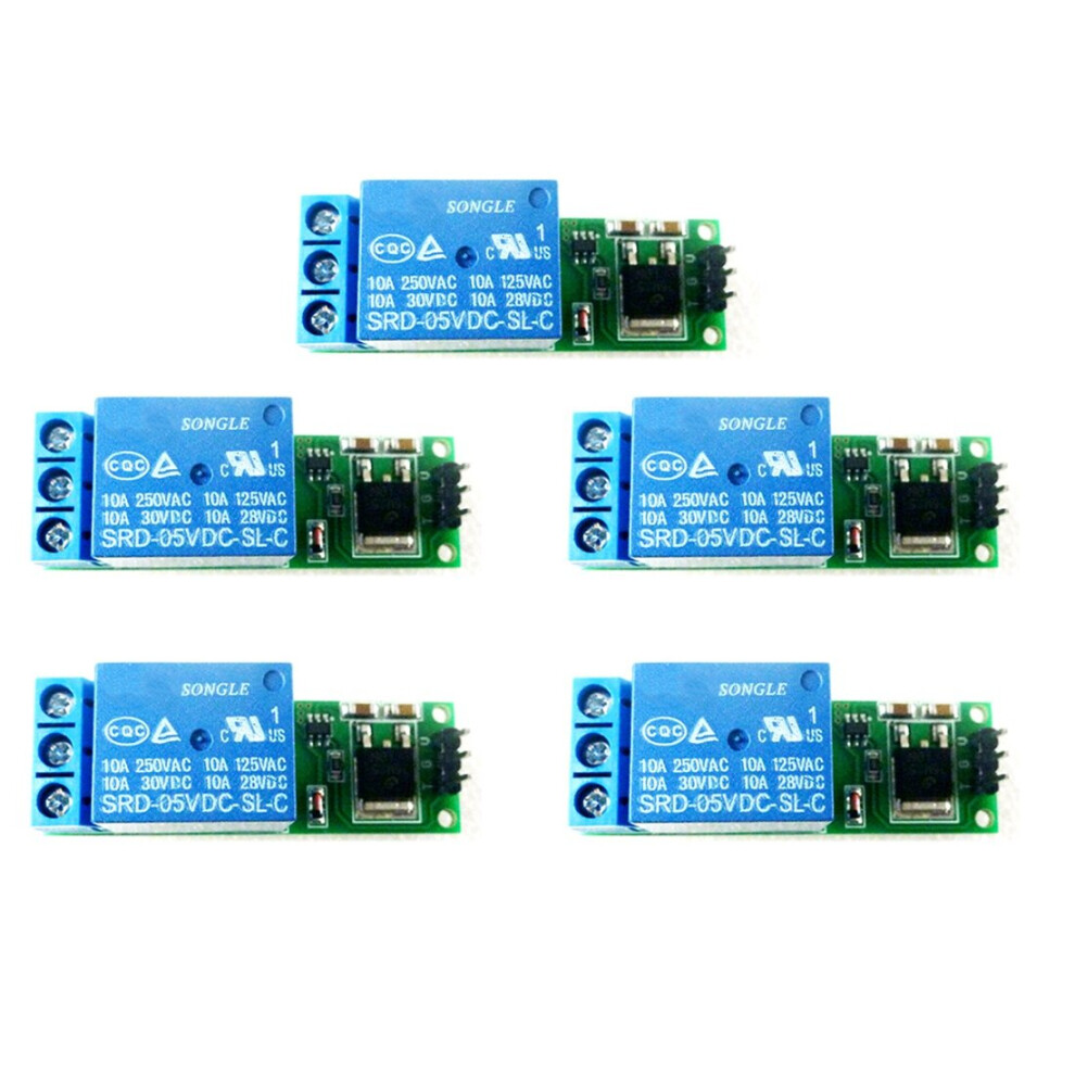 5Pcs 6-24V Flip-Flop Latch Relay Bistable Self-Locking Low Pulse Trigger Module 4762016995256
