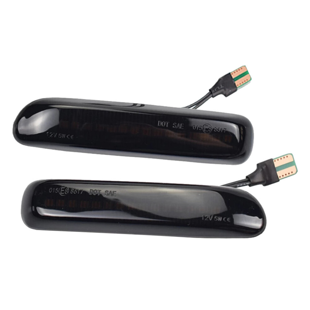 Car Smoked Led Dynamic Side Marker Turn Signal Blinker For 3 Series E46 Coupe1997-2001 Light 4762016987916