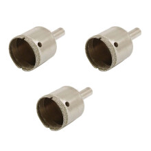 3Pcs 30mm Diamond Tipped Tile Ceramic Glass Drill Bit