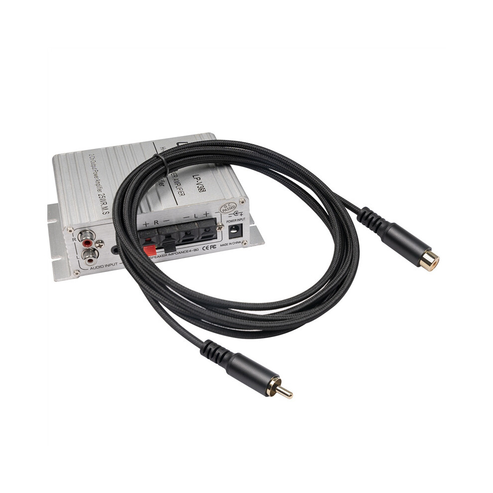 Rca Extension Cable Rca Audio Video Cable Rca Male To Female Cord For Speaker, Subwoofer, Camera, Hdtv, Amplifier, 1.8M 4762527067374