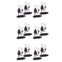 12Pcs Heavy Duty Adjustable Grow Light Ratchet Rope Hanger Yoyo for Grow Light Fixtures Gardening