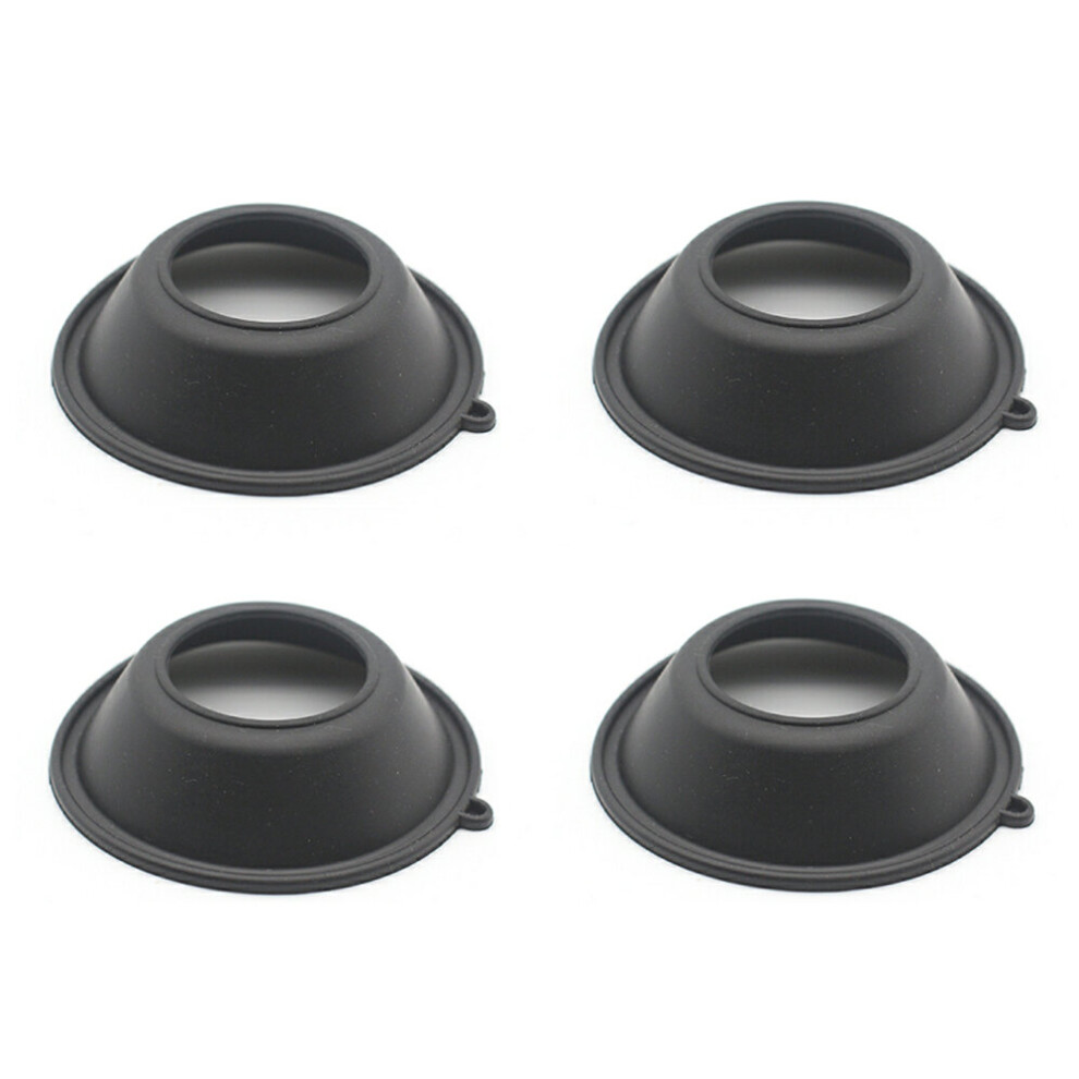 Motorcycle 4Pcs Carburetor Film Diaphragm Rubber Carburetor Vacuum Membrane For Vlx400 Steed400 Vlx/Steed 400 Black 4762016988005
