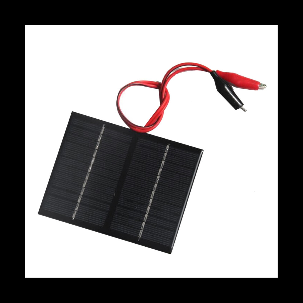 12V 1.5W Solar Panel With Clip Charging Battery System Polycrystalline Solar Panel For Small Power Appliances 4762016900663