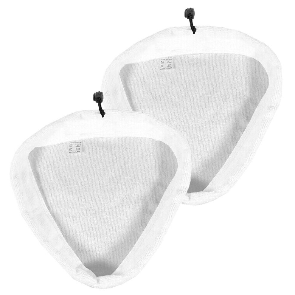 Microfibre Cloth Cover Pads for Russell Hobbs RHSM10MR04 RHSM1001 RHSM10AS02 Steam Cleaner Mop (Pack of 2)