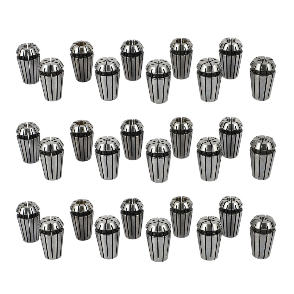 30Pcs/Set Ultra Precision Er16 1-10Mm Spring Collet Set For Cnc Milling Lathe Tool Engraving Machine 4762527064380