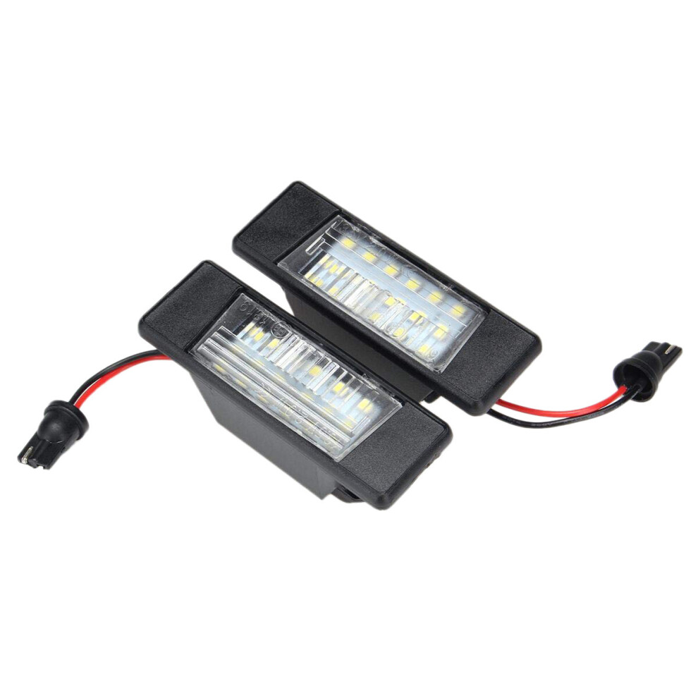 2Pcs Car 18Leds License Plate S Plastic For Juke Primera Bright Led Number Licence Plate Light 4762016984243