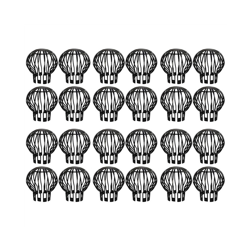 24Pcs Downspouts Filter Strainer Preventing Leaf Debris Branches Roof Moss From Clogging The Pipes 4762016911805